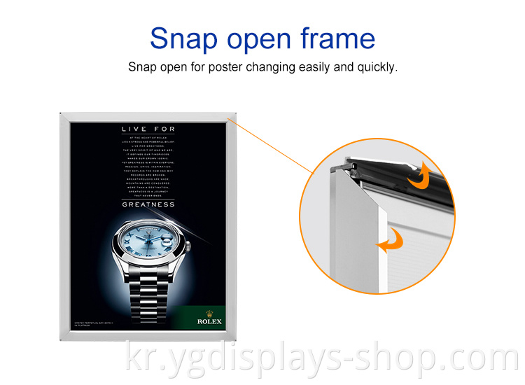 Snap frame led led light box